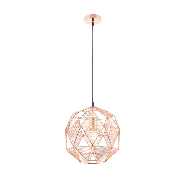 Gallery Interiors Armour Pendant Light Copper