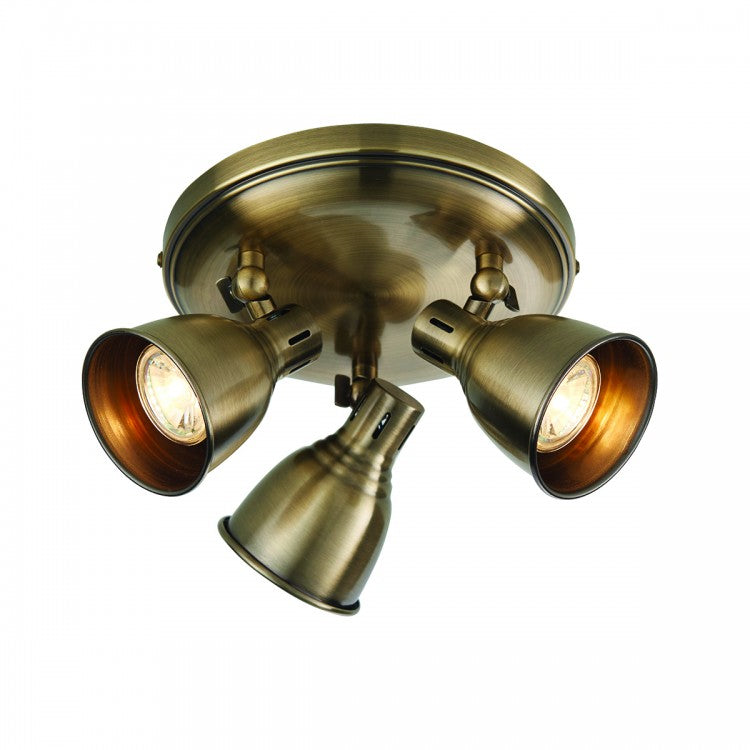 Product photograph of Olivia S Westbury Ceiling Light Brass Type 3 from Olivia's