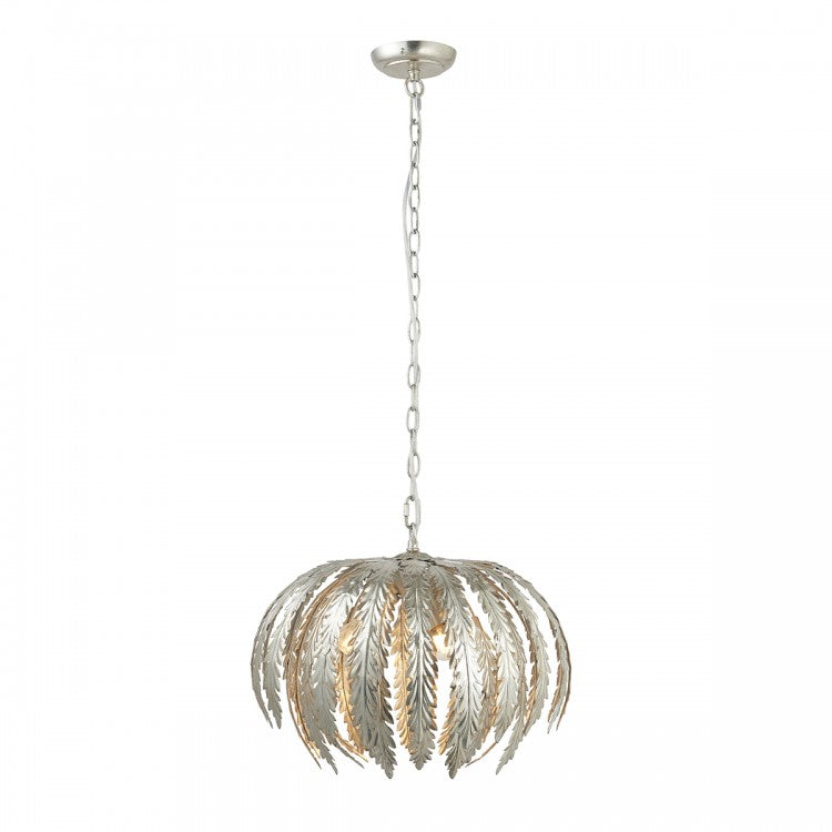 Gallery Interiors Delphine Pendant Light Silver