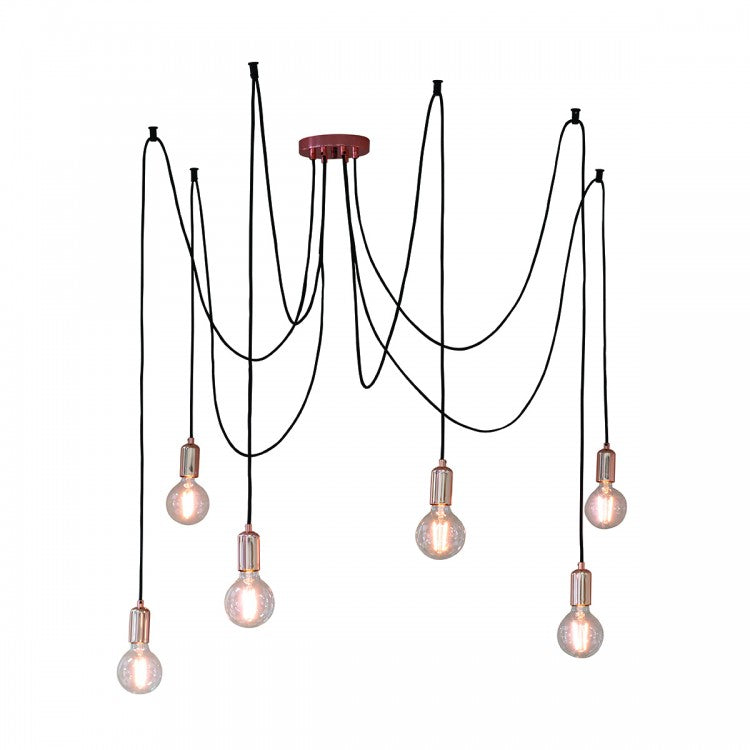 Product photograph of Olivia S Sofia Cluster Pendant Light Copper 6 from Olivia's.