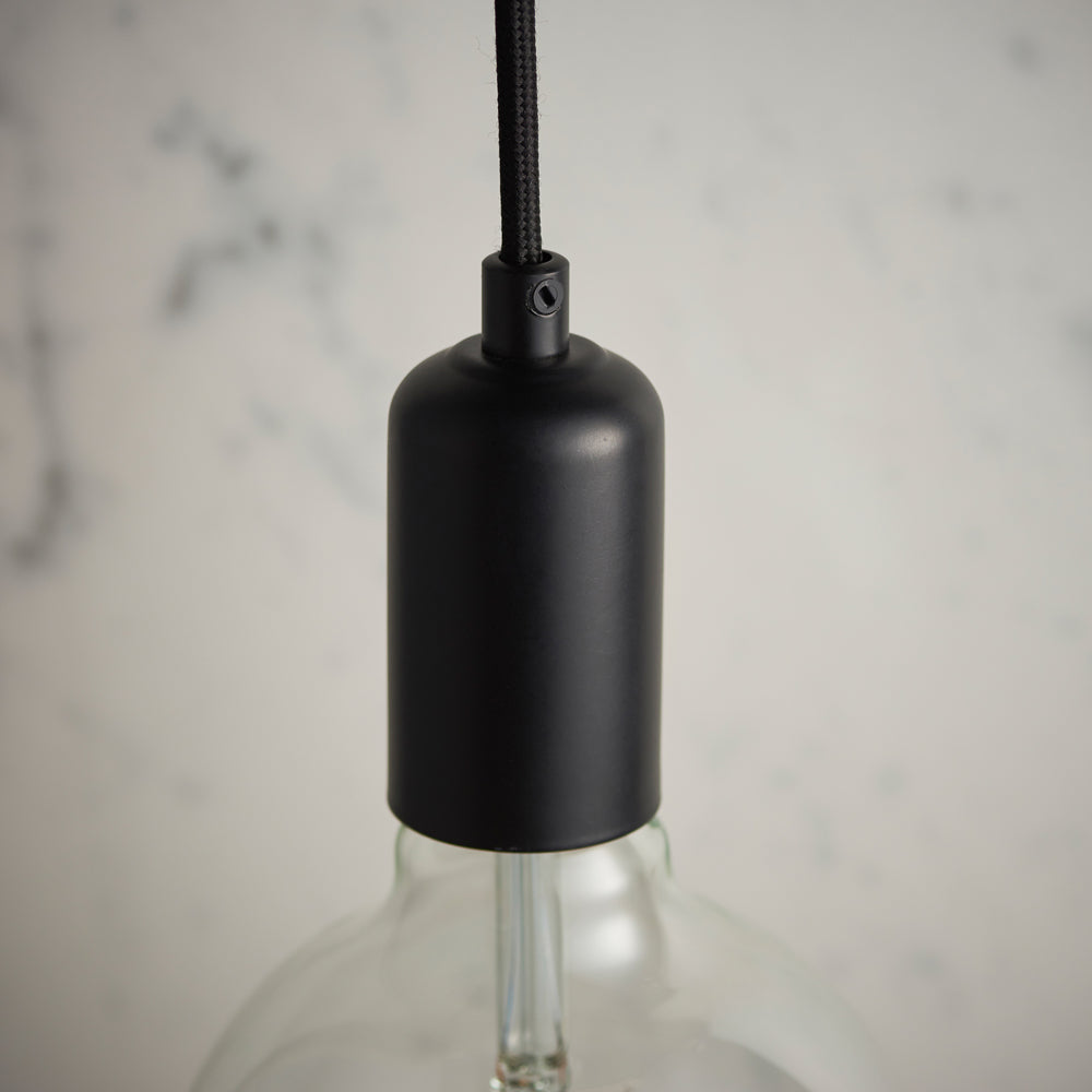 Product photograph of Gallery Interiors Studio Pendant Light In Matt Black from Olivia's.