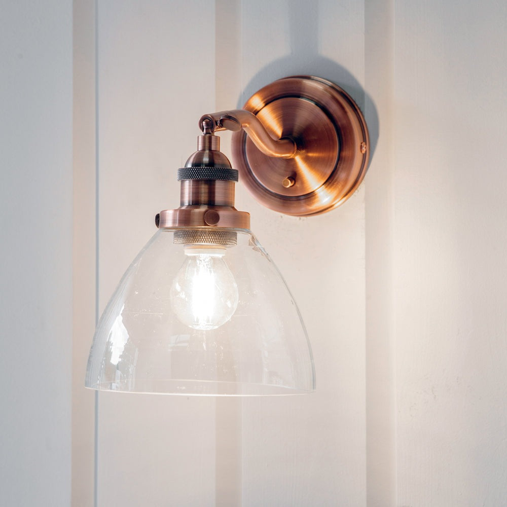 Product photograph of Gallery Interiors Hansen Wall In Light Aged Copper from Olivia's.