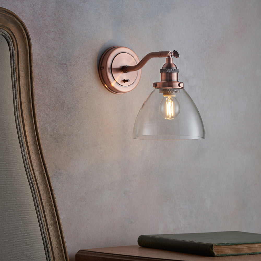 Product photograph of Gallery Interiors Hansen Wall In Light Aged Copper from Olivia's.