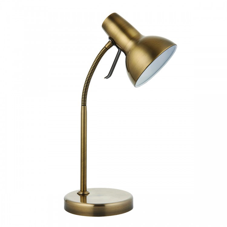 Gallery Interiors Amalfi Usb Table Lamp Antique Brass