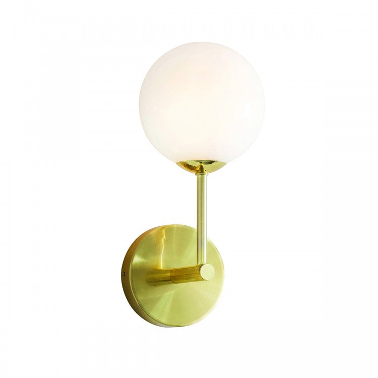 Product photograph of Olivia S Poldan Wall Light Brushed Gold from Olivia's