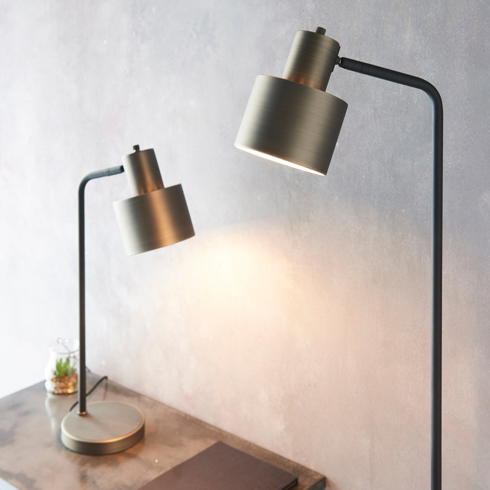 Product photograph of Gallery Interiors Mayfield Table Lamp In Dark Bronze from Olivia's.