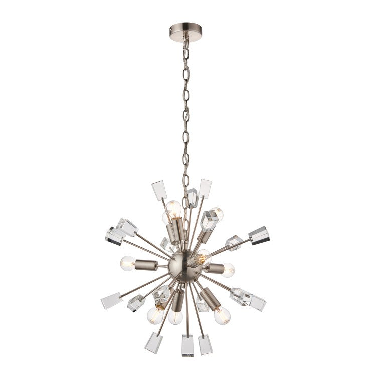 Product photograph of Olivia S Mira 9 Pendant Light Nickel from Olivia's