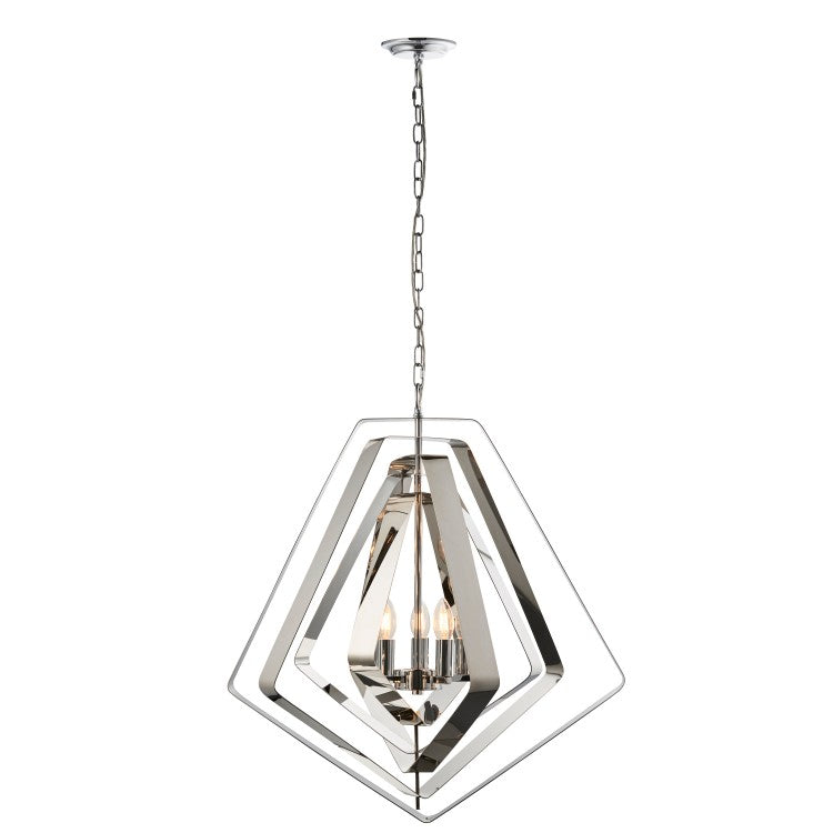 Gallery Interiors Riona Pendant Light Silver 3