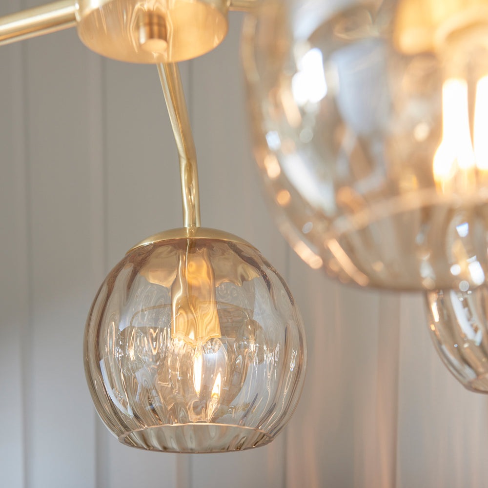 Product photograph of Gallery Interiors Dimple 5 Pendant Light from Olivia's.