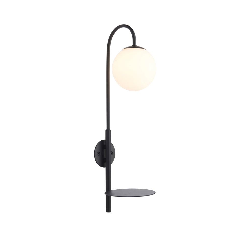 Product photograph of Olivia S Ayla Wall Light In Black from Olivia's.