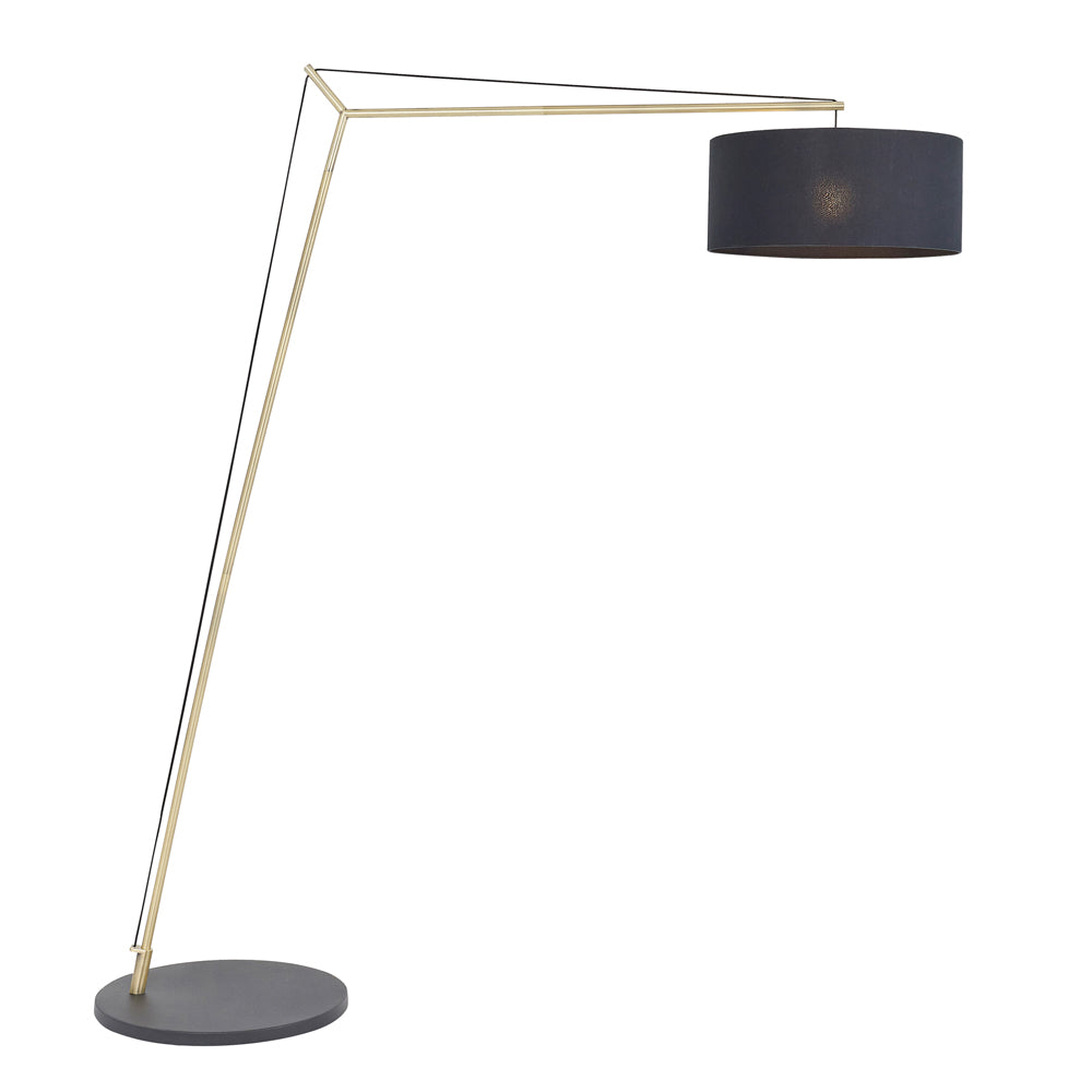 Product photograph of Olivia S Alva Floor Lamp In Antique Brass from Olivia's.