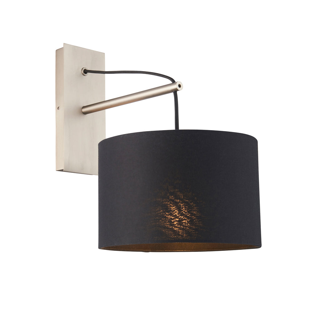 Product photograph of Olivia S Alva Wall Light In Antique Nickle from Olivia's.