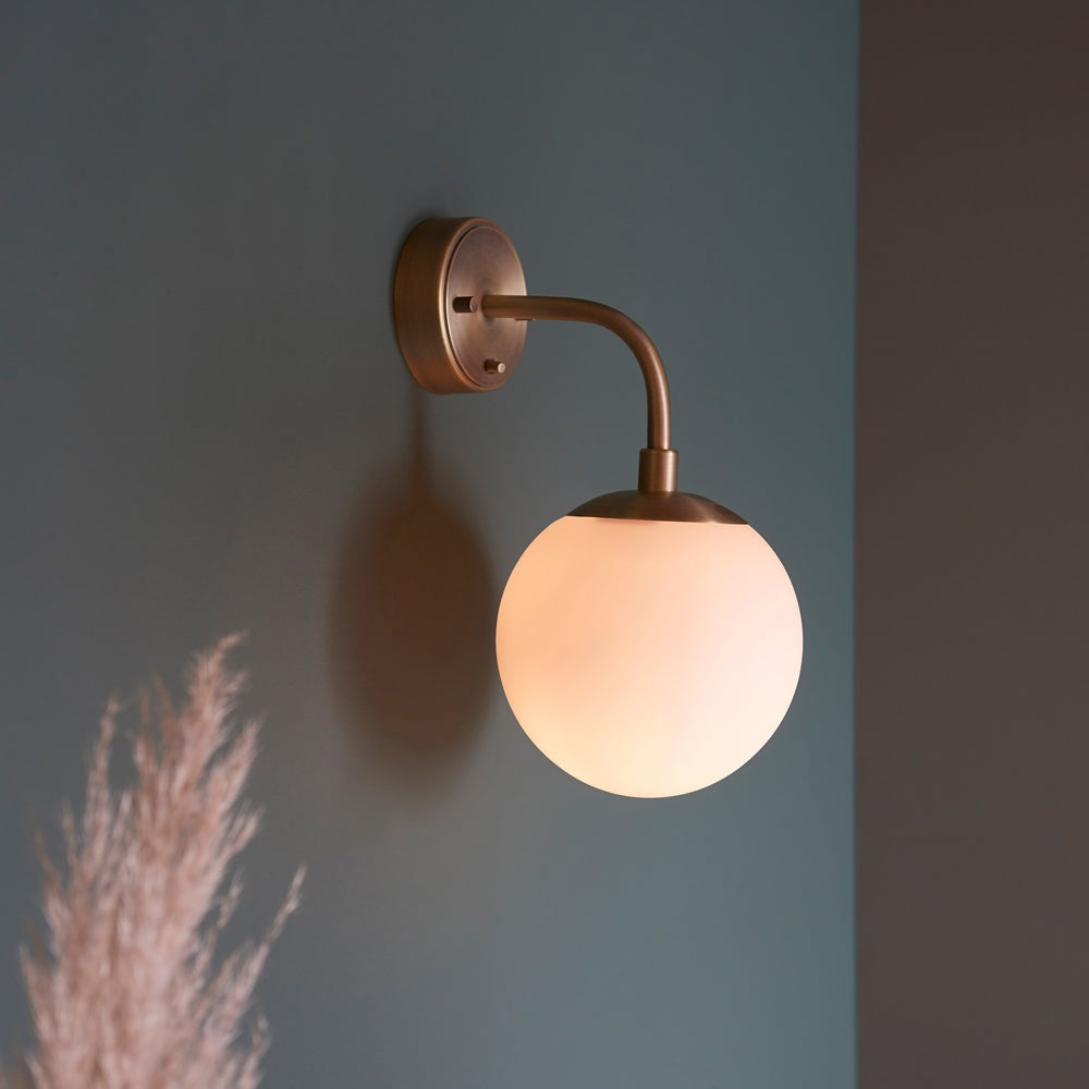 Product photograph of Olivia S Bella Wall Light In Gold from Olivia's.