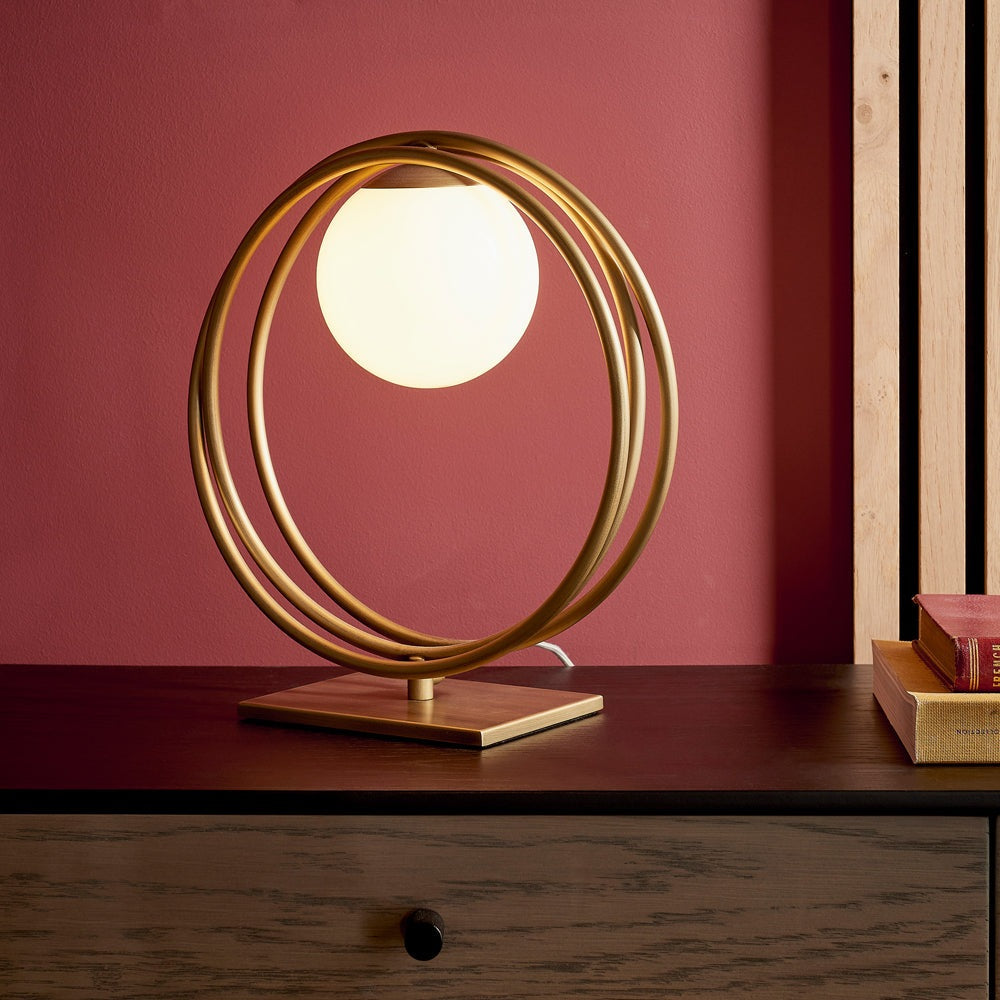 Product photograph of Olivia S Noelle Table Lamp In Gold from Olivia's