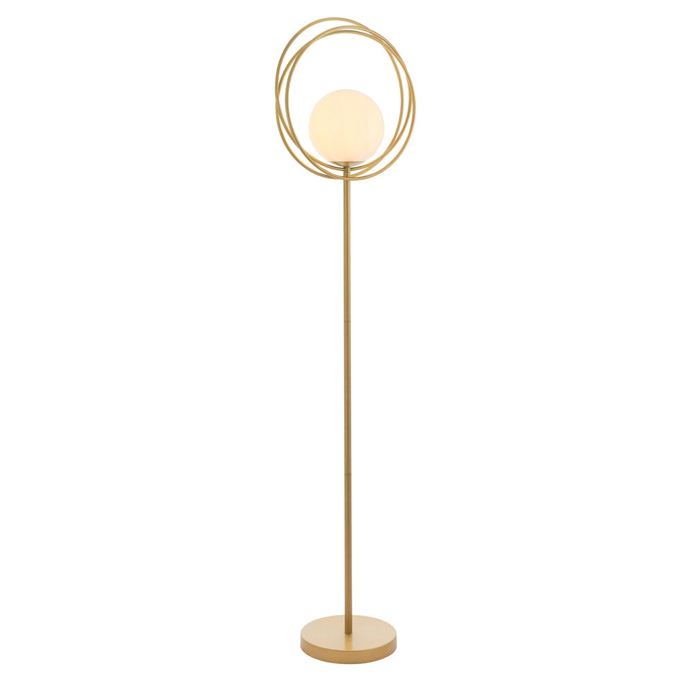 Product photograph of Olivia S Noelle Floor Lamp In Gold from Olivia's