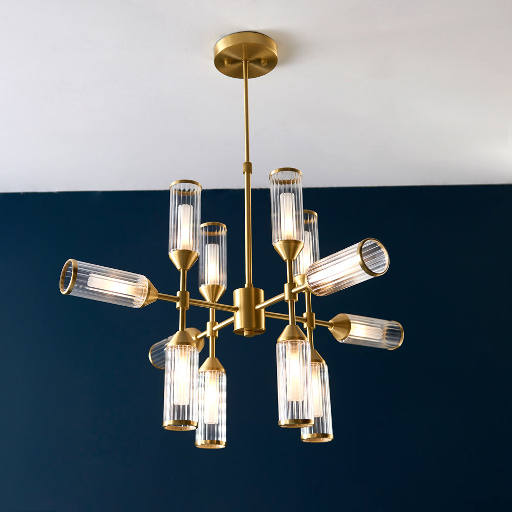 Product photograph of Olivia S Parker Pendant Light In Gold from Olivia's