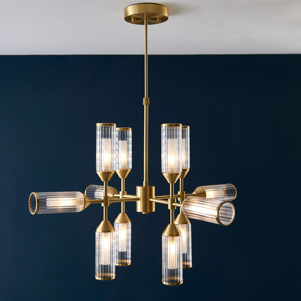 Product photograph of Olivia S Parker Pendant Light In Gold from Olivia's.