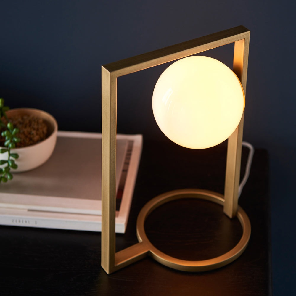 Product photograph of Olivia S Paige Table Lamp In Gold from Olivia's.