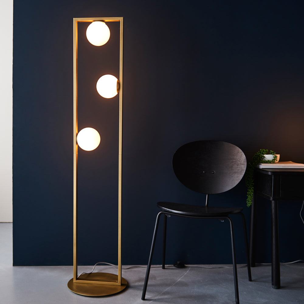 Product photograph of Olivia S Paige Floor Lamp In Gold from Olivia's