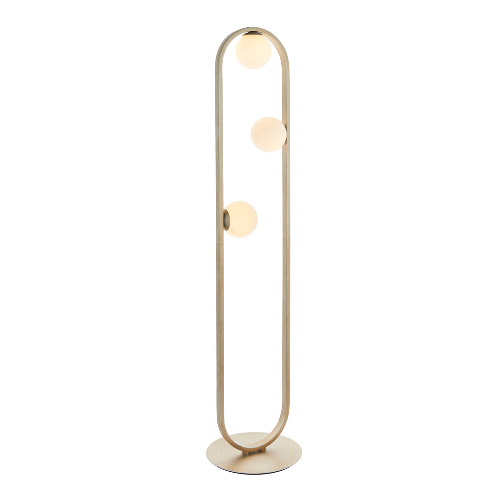 Product photograph of Olivia S Sophia Floor Lamp In Gold from Olivia's.