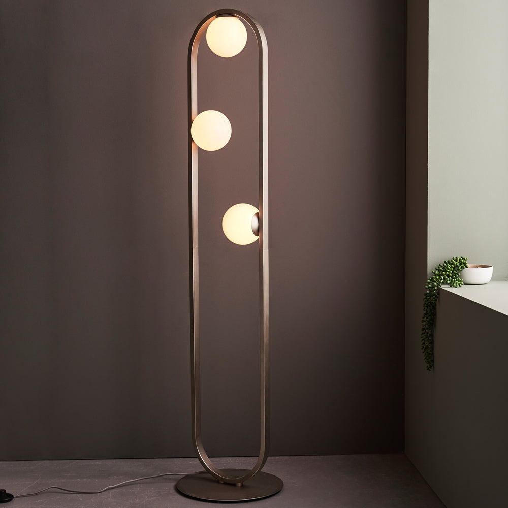 Product photograph of Olivia S Sophia Floor Lamp In Gold from Olivia's.