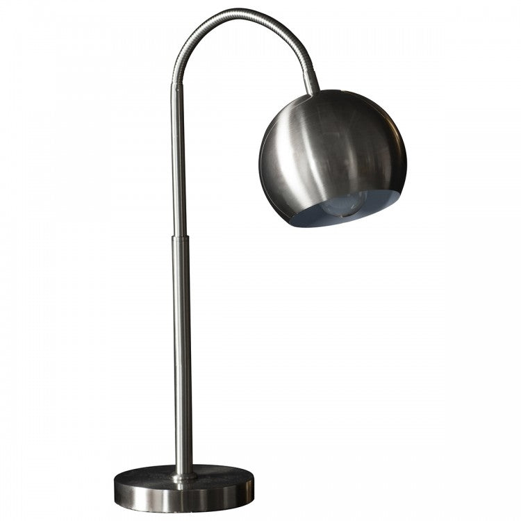 Gallery Interiors Balin Arched Table Lamp Brushed Nickel