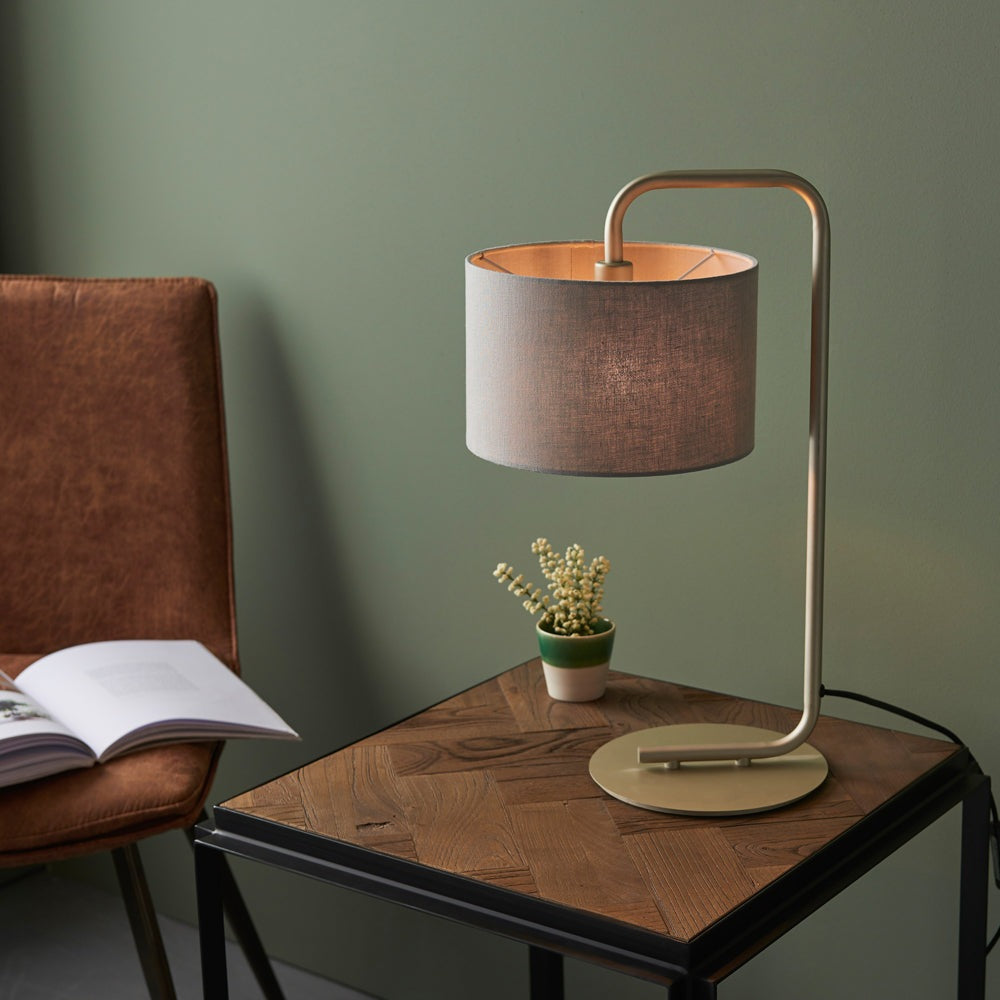 Product photograph of Olivia S Cora Table Lamp In Champagne from Olivia's.