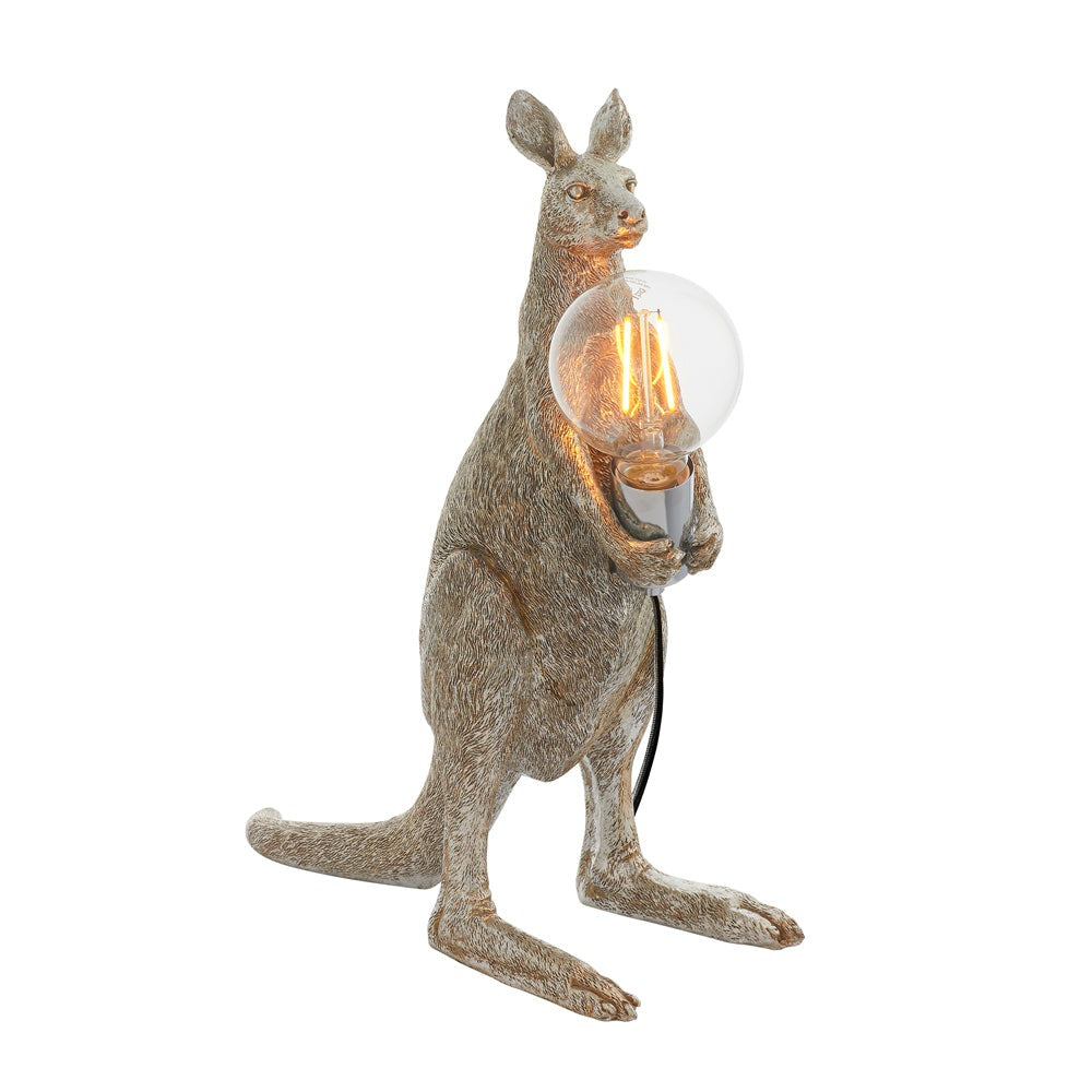 Product photograph of Olivia S Henley Kangaroo Table Lamp In Silver from Olivia's