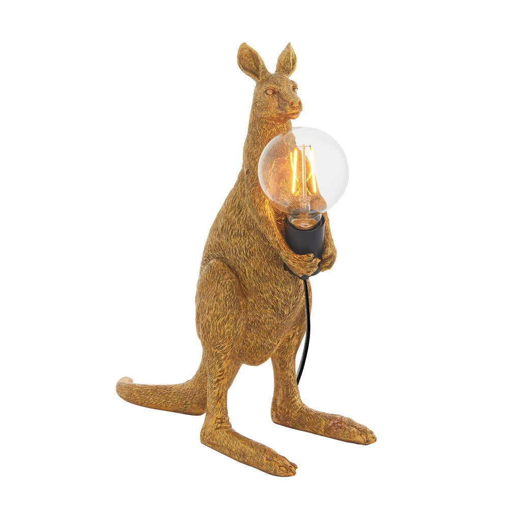 Product photograph of Olivia S Henley Kangaroo Table Lamp In Gold from Olivia's