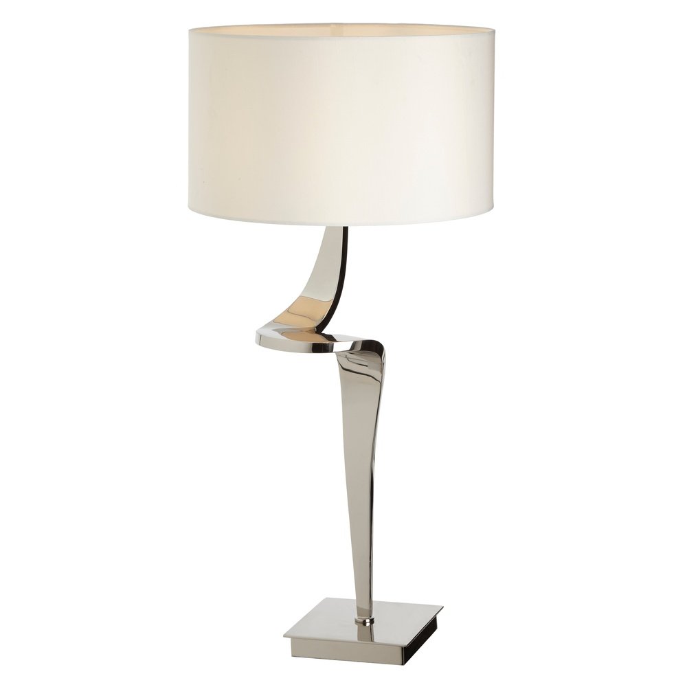 Product photograph of Rv Astley Enzo Nickel Table Lamp Left from Olivia's
