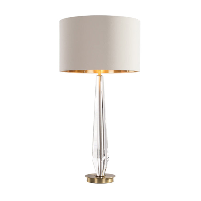 Product photograph of Rv Astley Clairvaux Table Lamp Antique Brass And Clear Crystal from Olivia's
