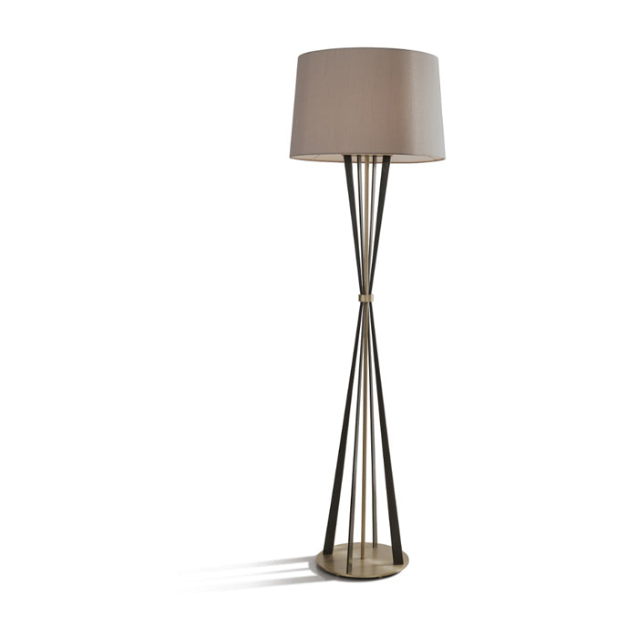 Product photograph of Rv Astley Allai Floor Lamp Antique Brass And Dark Brass Floor Lamp from Olivia's