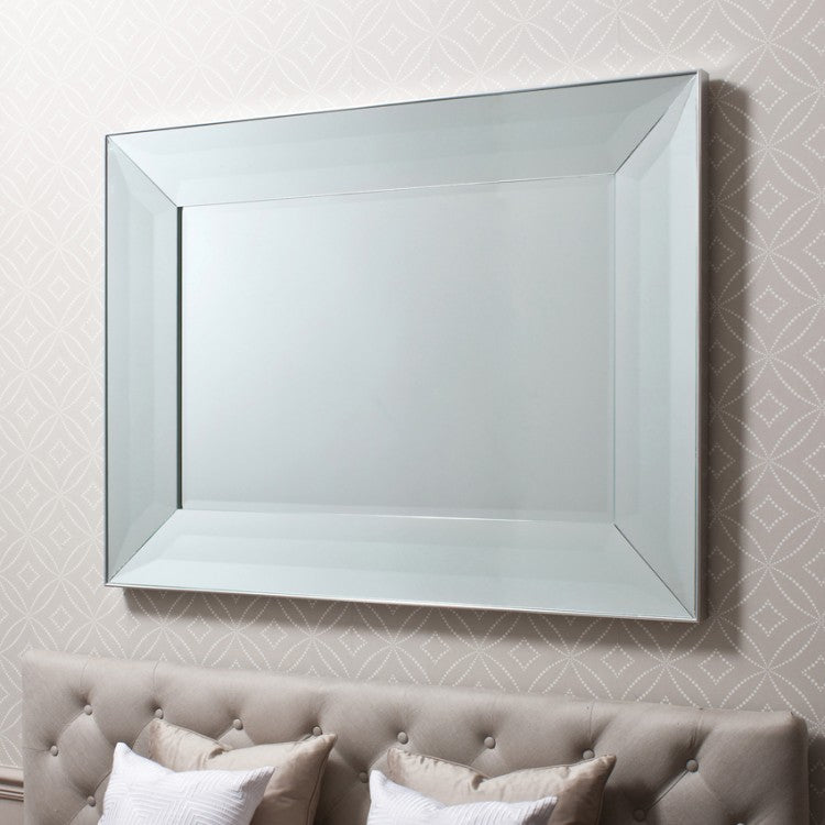 Product photograph of Gallery Interiors Ferrara Mirror Silver from Olivia's