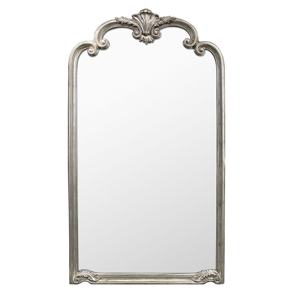 Product photograph of Gallery Interiors Palazzo Mirror In Silver Silver Wall from Olivia's