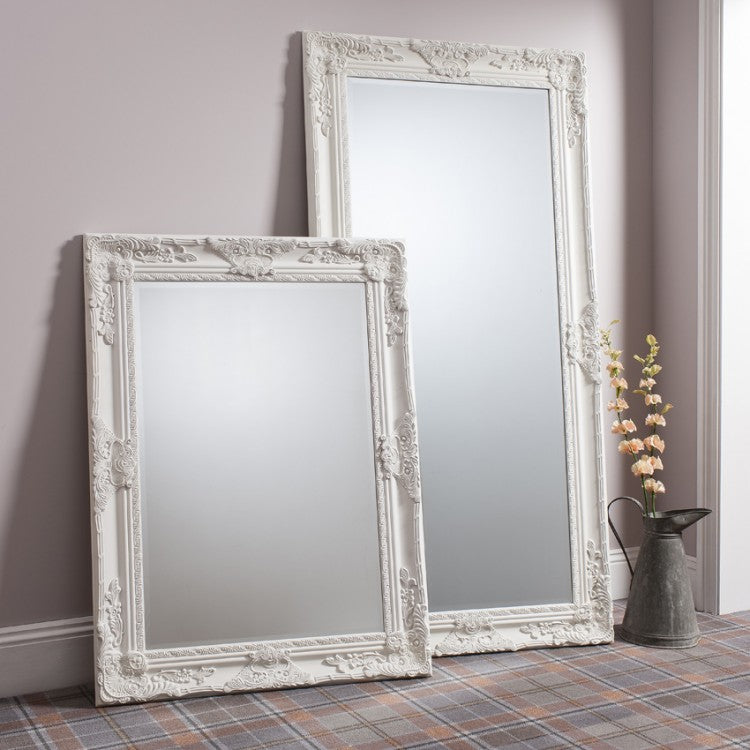 Product photograph of Gallery Interiors Hampshire Leaner Mirror In Cream from Olivia's.
