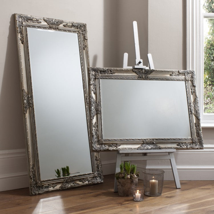 Gallery Direct Hampshire Leaner Mirror Silver