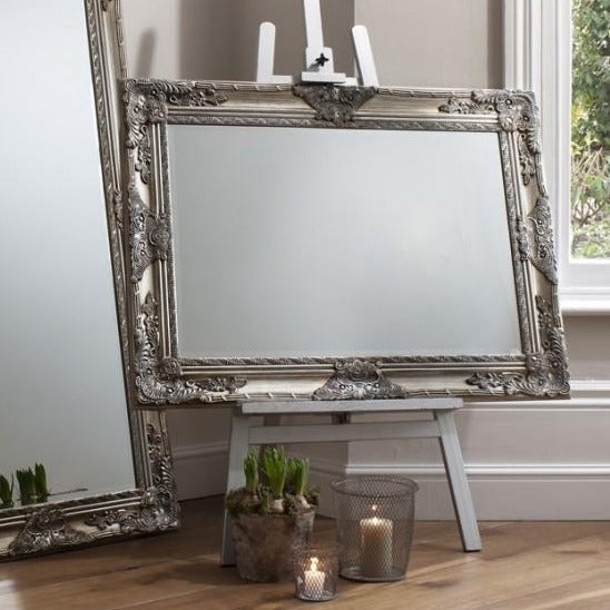 Gallery Direct Hampshire Rectangle Mirror Silver