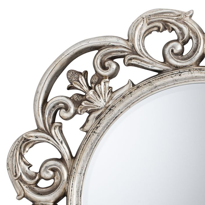 Product photograph of Gallery Interiors Chartwell Mirror Antique Silver from Olivia's.
