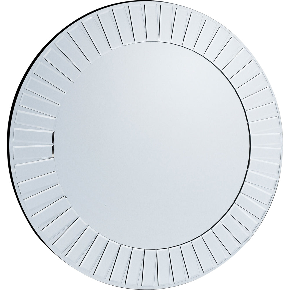 Product photograph of Gallery Interiors Mondello Mirror Silver Small from Olivia's.