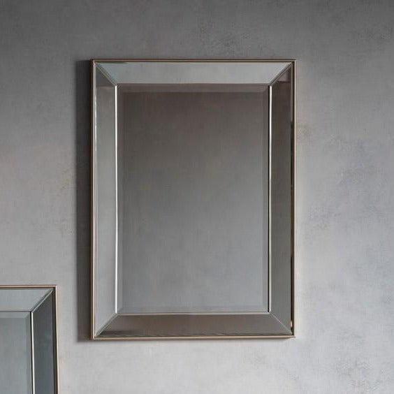 Product photograph of Gallery Interiors Baskin Mirror Small from Olivia's.