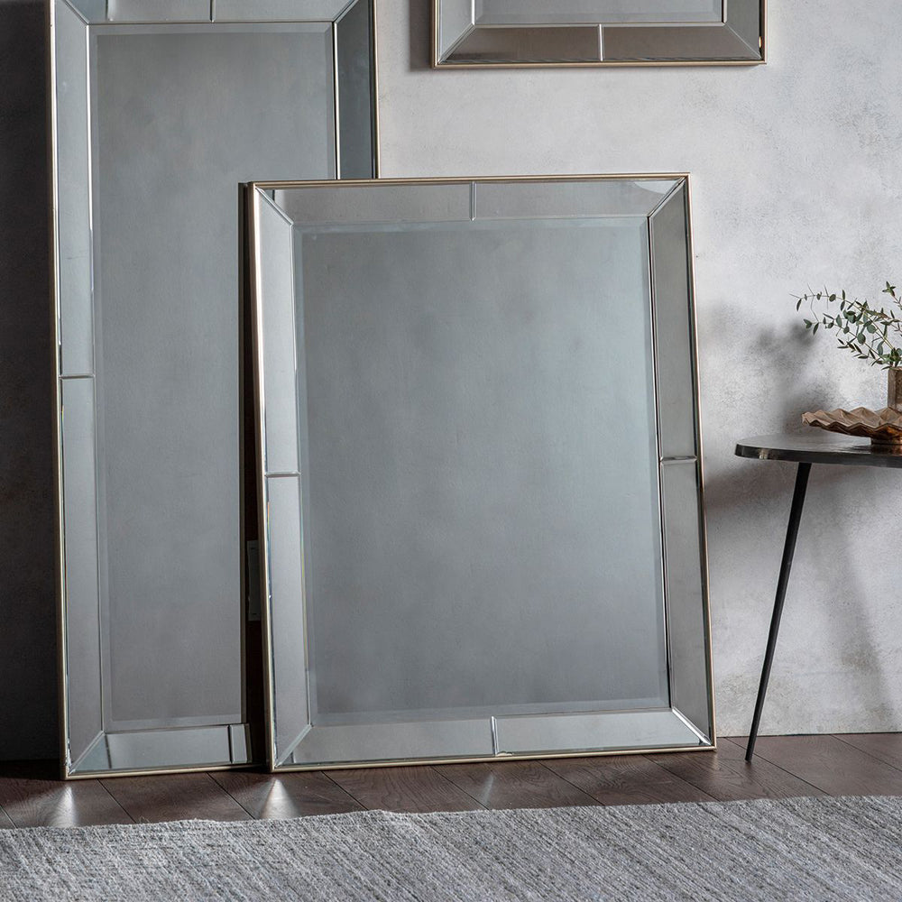 Product photograph of Gallery Interiors Kinsella Mirror Silver Large from Olivia's.