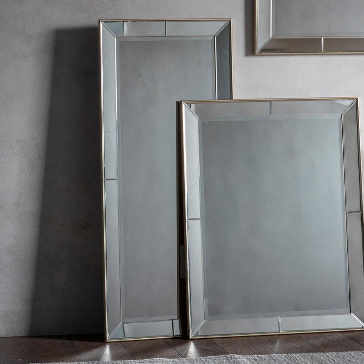 Product photograph of Gallery Interiors Kinsella Mirror Silver Large from Olivia's.
