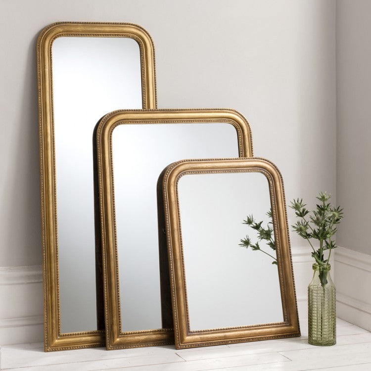 Product photograph of Gallery Interiors Worthington Gold Mirror Rectangle from Olivia's