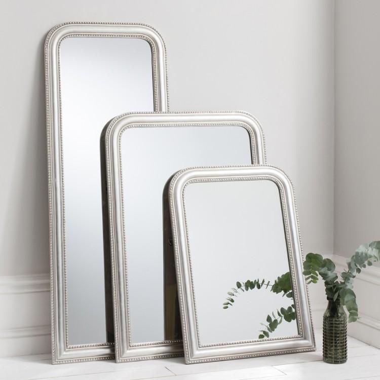 Gallery Interiors Worthington Silver Mirror Small Outlet