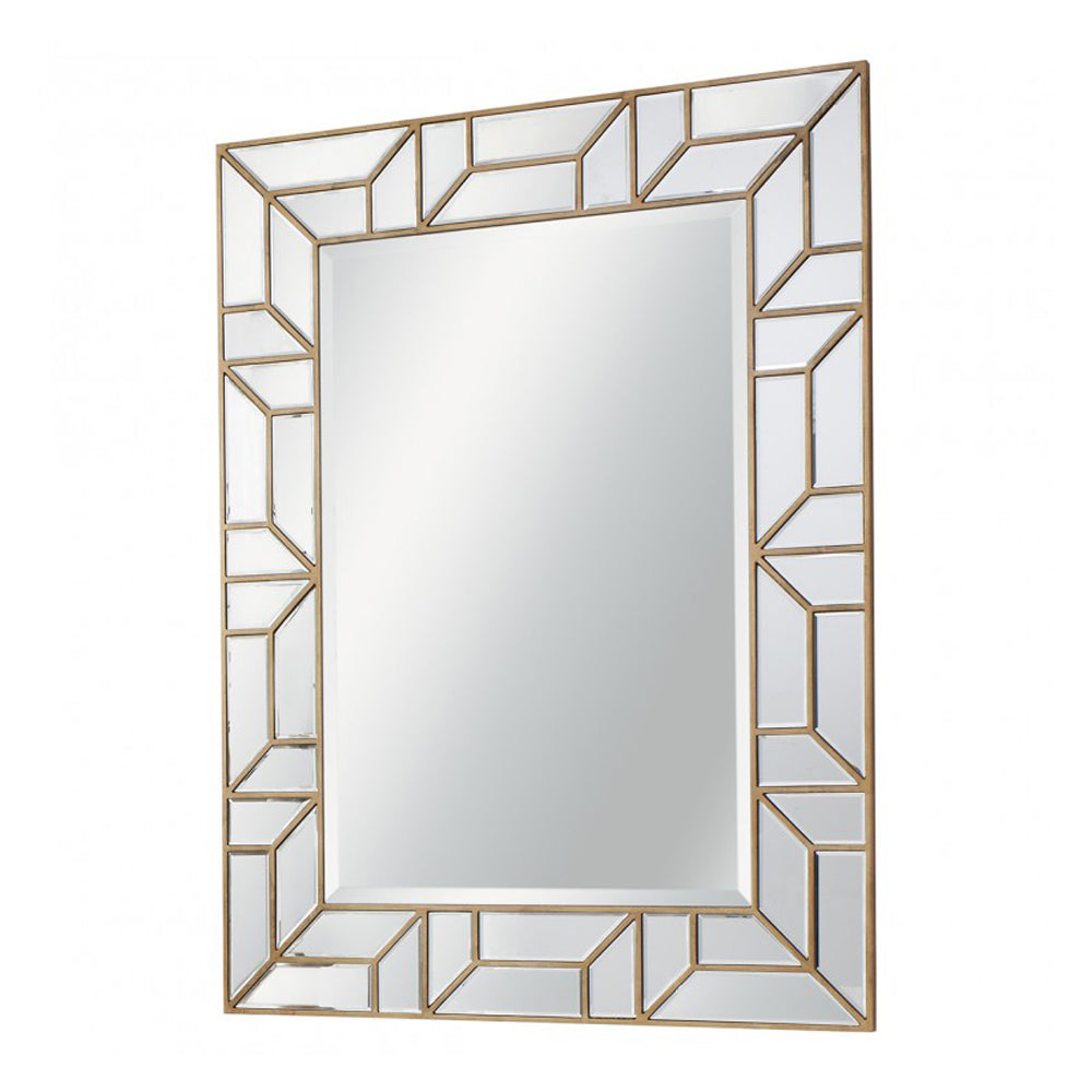 Product photograph of Gallery Interiors Verbier Mirror Gold from Olivia's