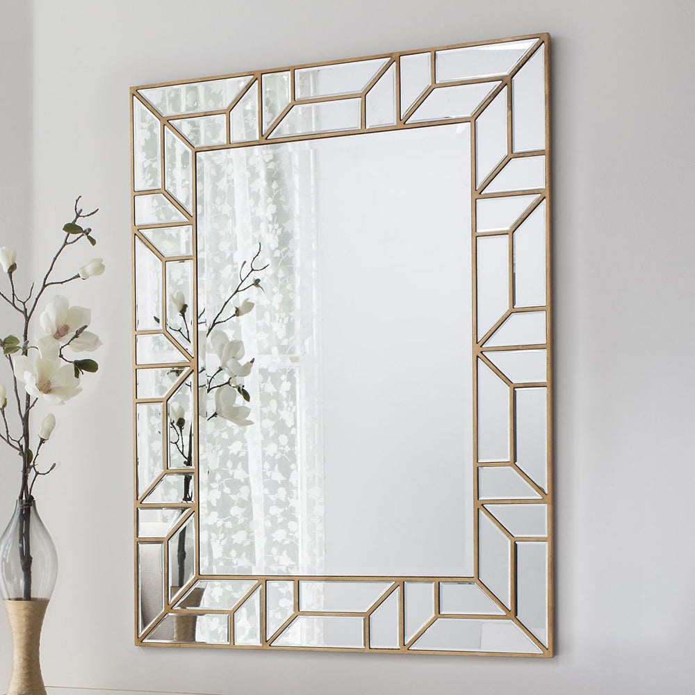 Product photograph of Gallery Interiors Verbier Mirror Gold from Olivia's.