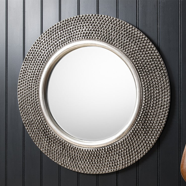 Product photograph of Gallery Interiors Whittington Mirror In Silver from Olivia's.