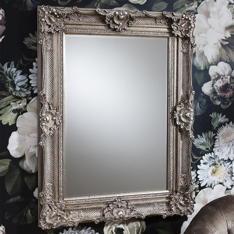 Product photograph of Gallery Interiors Stretton Mirror Silver from Olivia's.