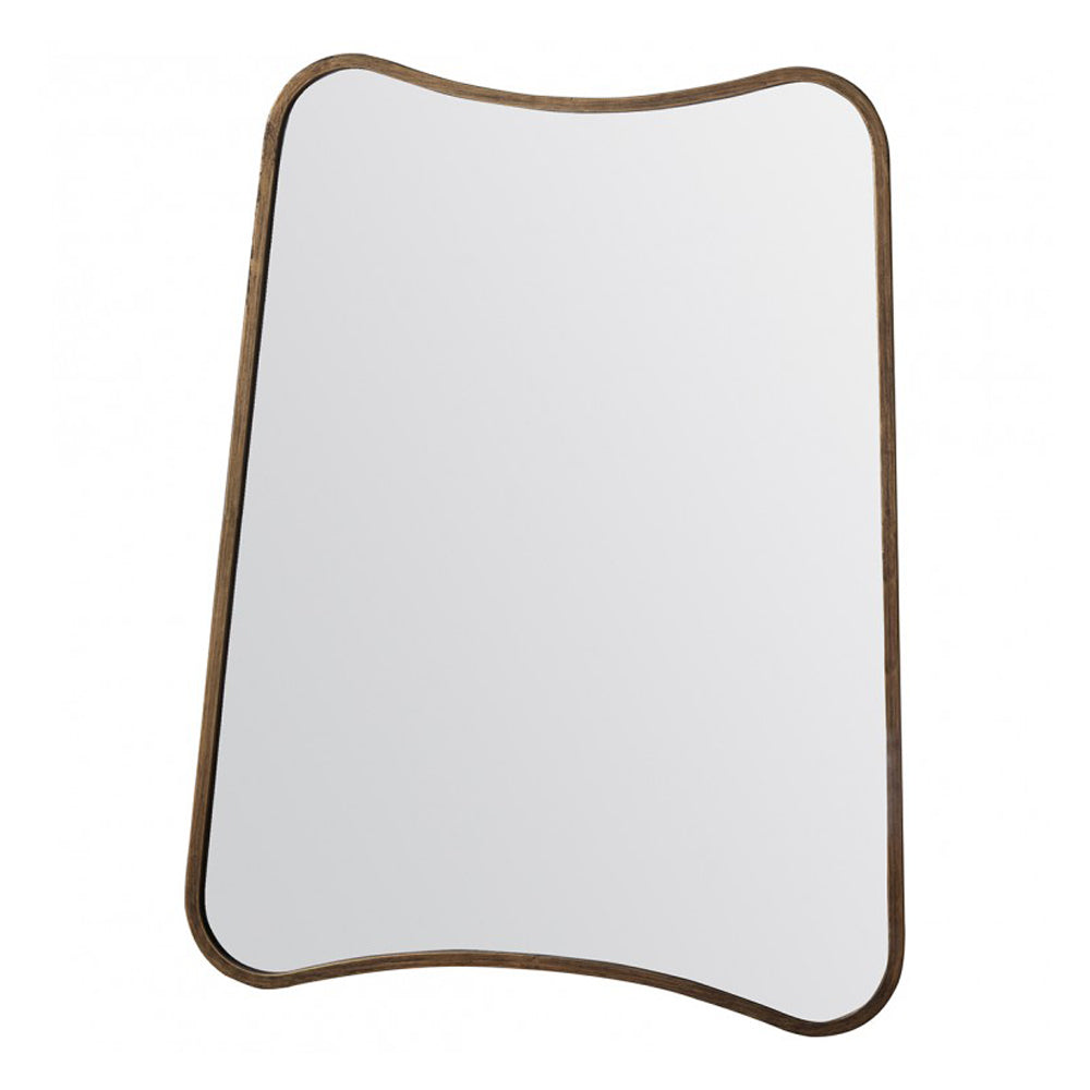 Product photograph of Gallery Interiors Kurva Wall Mirror Gold from Olivia's