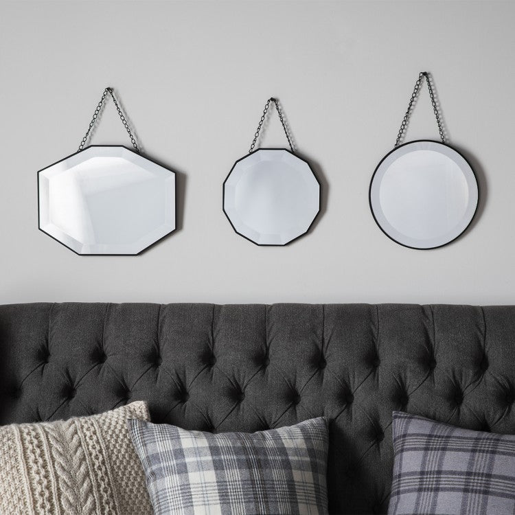 Gallery Interiors Haines Scatter Set Of Three Mirrors